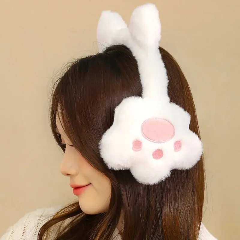 * 1PC Carino Peluche Gatto Artiglio Orecchio Più Caldo Earwrap Cartoon Inverno Caldo Paraorecchie Copertura D'orecchio Morbido Pieghevole Paraorecchie Per I Bambini Adulti