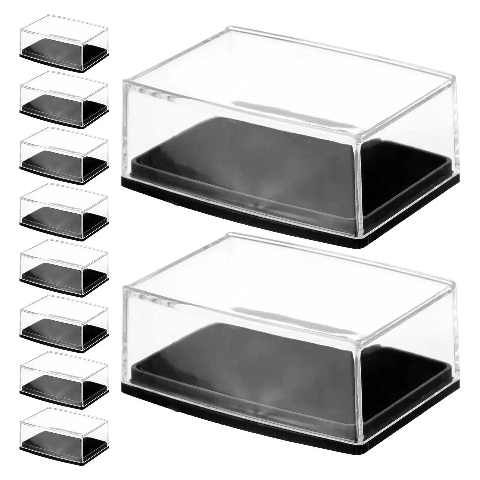 18 قطعة أزرار أكمام صندوق منظم الرجال المحمولة تخزين المجوهرات واضح عرض حالة السفر حلقة حامل الملحقات الصغيرة