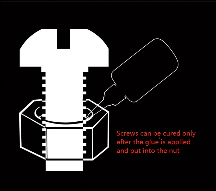Zhanlida 340 Screw Glue 50ML Model Fastening Adhesive Cylindrical Adhesive Screw Bearing Thread Anaerobic Locking Agent