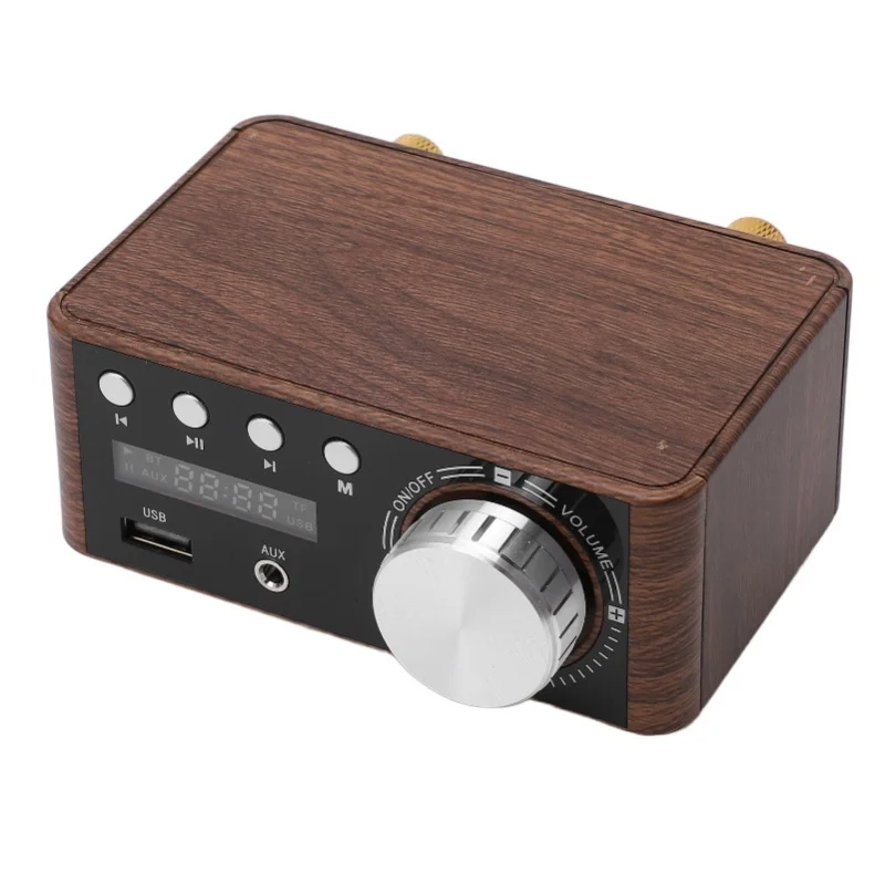 

Мини-усилитель мощности Bluetooth 5.0, стерео HiFi цифровой усилитель, 2 канала, 50 Вт и 50 Вт, с USB-входом