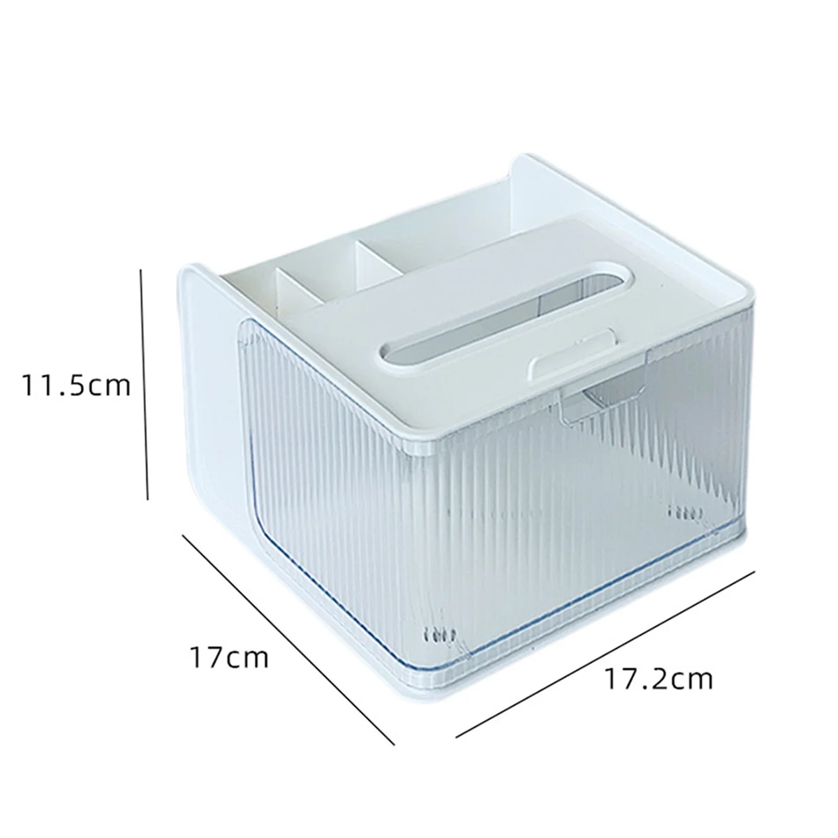 Desktop Living Room Multifunctional Tissue Box Desktop Paper Box Storage Box Mobile Phone Rack Bathroom Box White