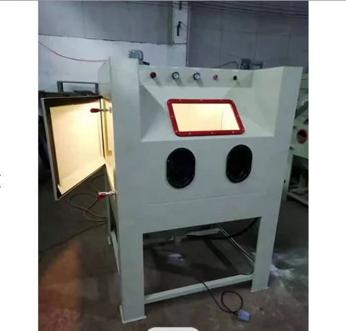 Factory Sale Automatic Small Sandblasting Machine Used To Remove Surface Scratches and Dirt Hardware Sandblasting Machine 4