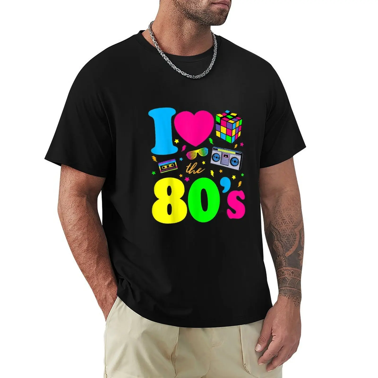 

I Love The 80s Clothes for Women and Men Party Funny T-Shirt Blouse custom t shirt tees Funny t-shirts mens t shirt