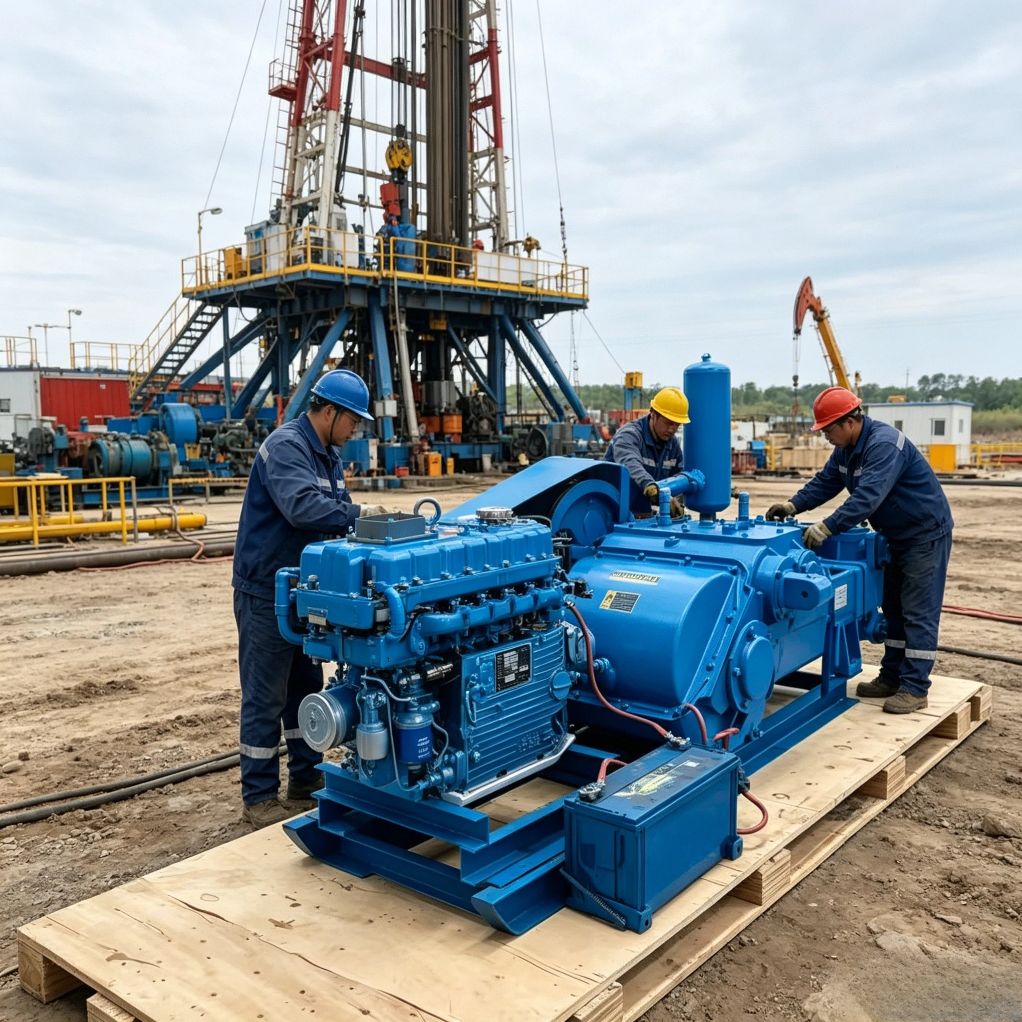 Pompe à boue PLC BW450 pour l'exploration et la construction, le forage de champs pétrolifères et de mines de charbon – Produit professionnel de haute qualité, personnalisable