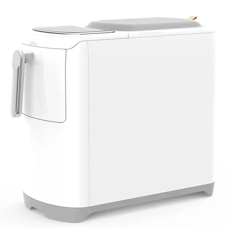 120W Compact Portable Ice Maker with Handle Self Cleaning 8-10kg Day Capacity for Home RV Desktop Use