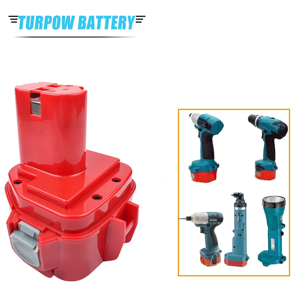 Turpow 3000mAh 12V Ni MH Battery for Makita 12V PA12 6270D 6271D 6227D 6317D 8270D 4331D Power Tool Replacement Battery