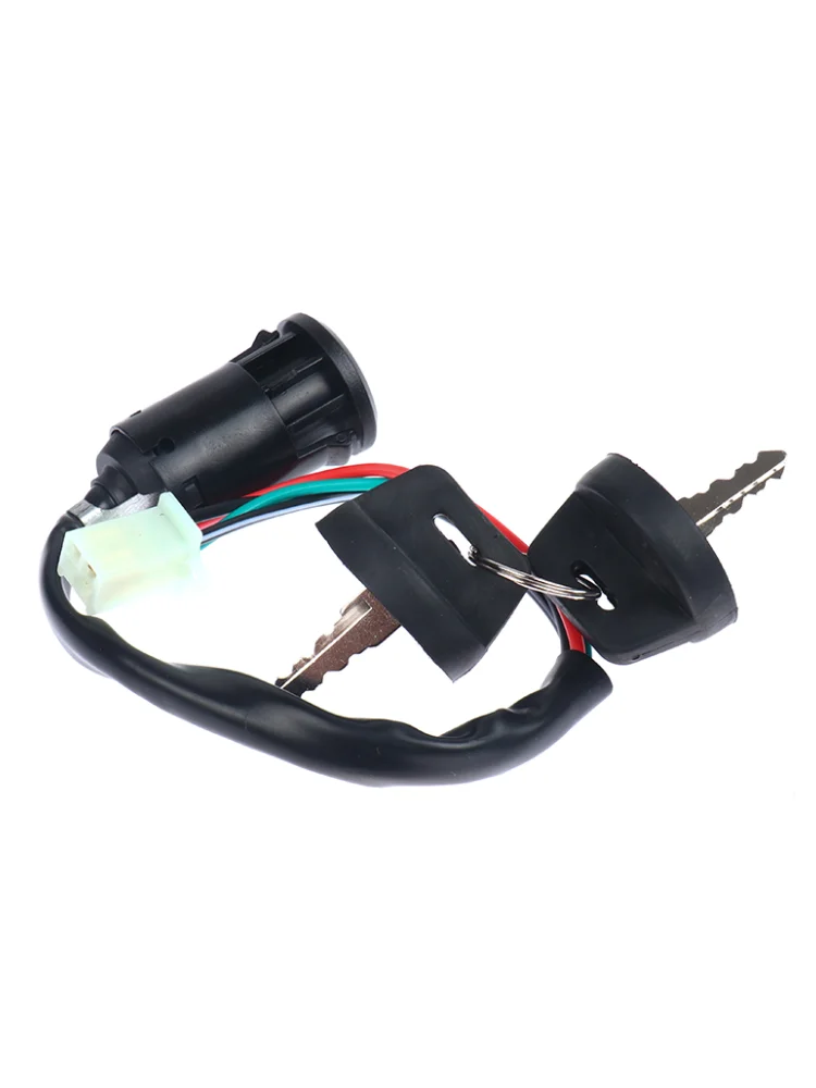 AliExpress KOQZM 〔DD329〕Universal 4 Wires Ignition Barrel Switch With 2 Key For Motorcycle Bike ATV Motorcycle Modification Parts
