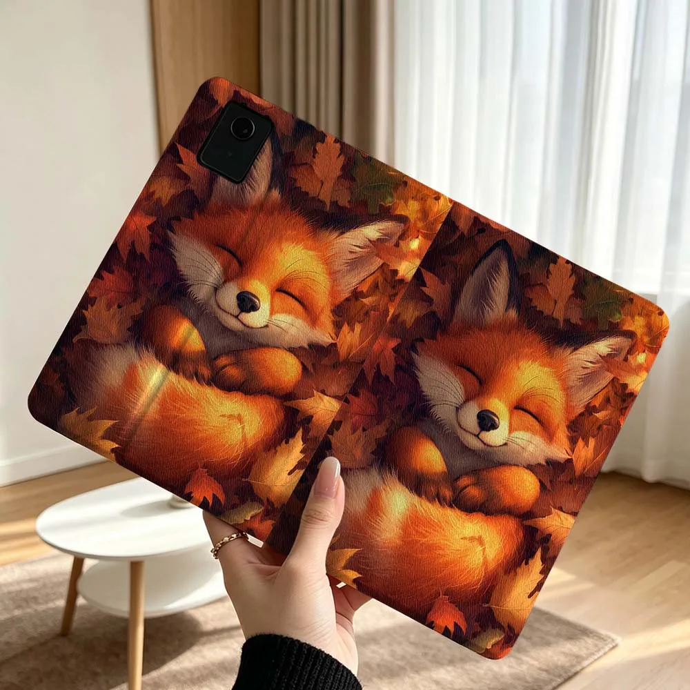 Cute Fox Creative Pattern For Lenovo Xiaoxin Pad Pro Tab P12 P11 11 13 11.2 inch K11 Plus Pen Tray Tablet Case Soft