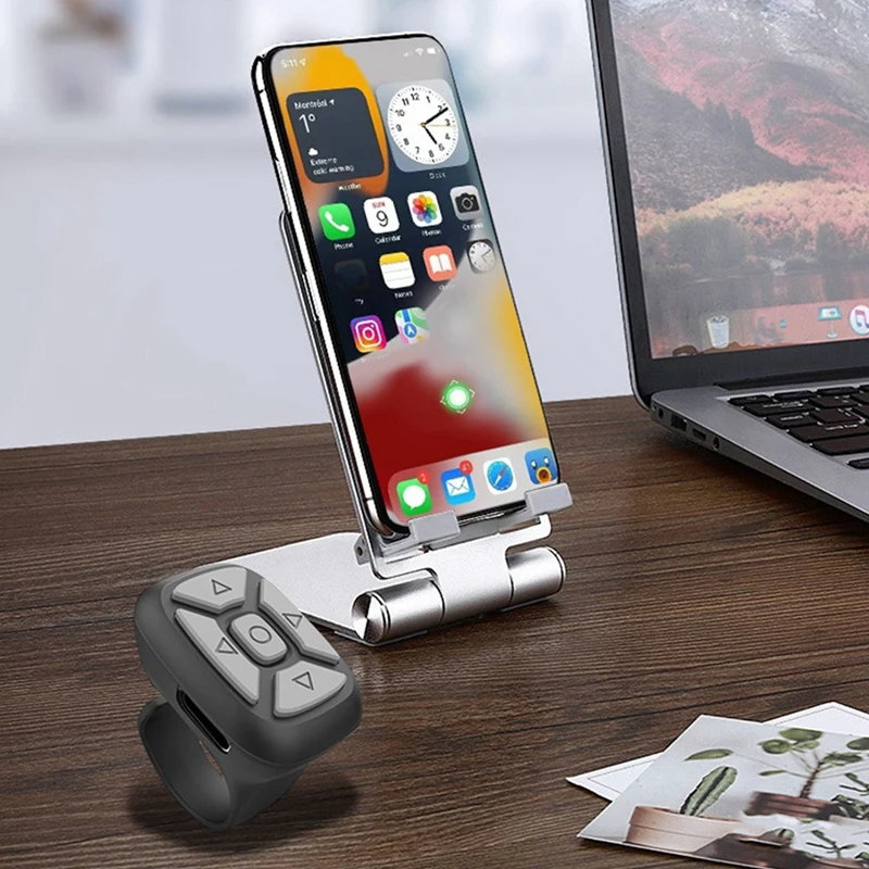 Wireless Bluetooth Remote Controller Mobile Phone Selfie Controller Ring Mobile Phone Remote Controller