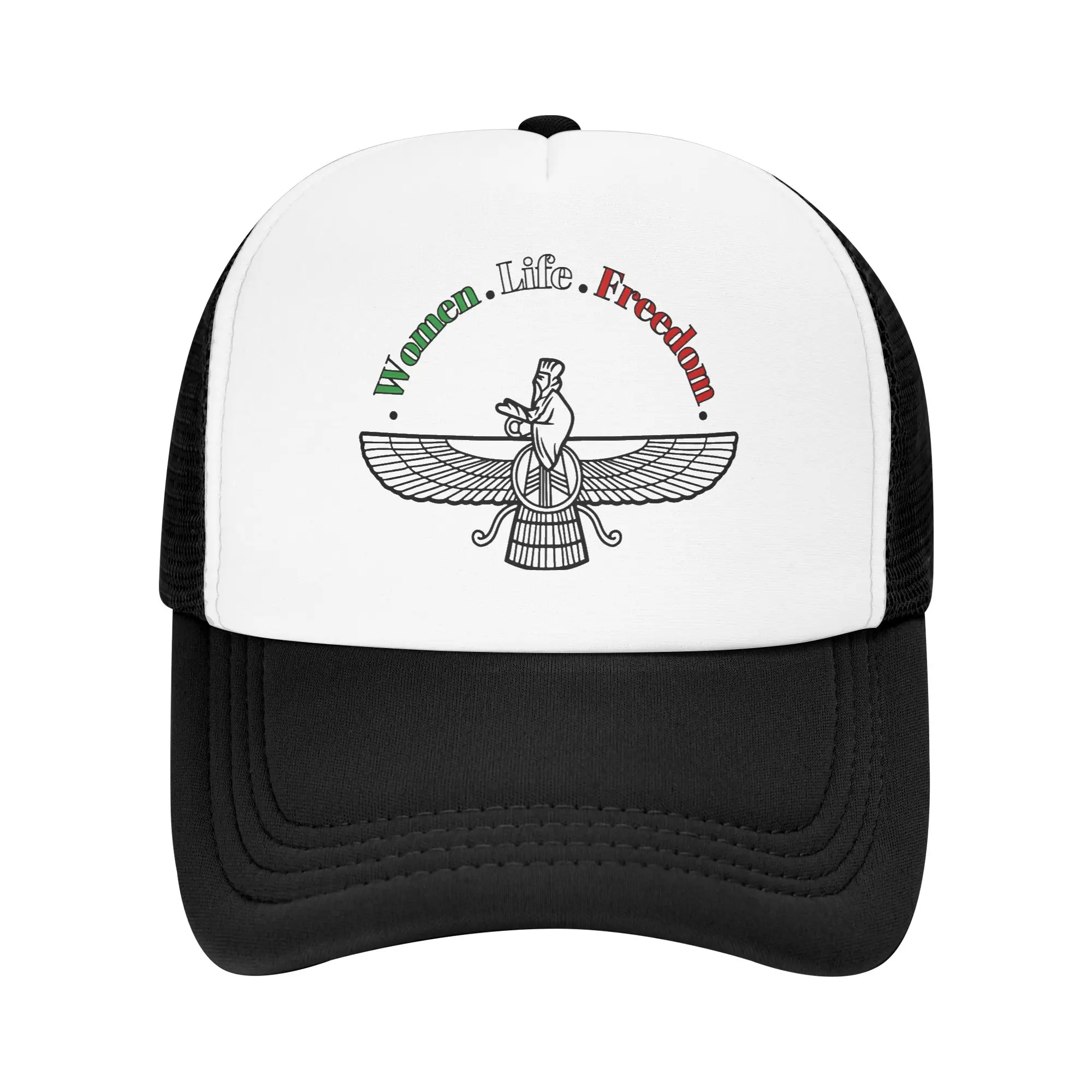 Mesh Sun Hats Women Life Freedom Symbol Zan Zendegi Azadi  Summer Hip Hop Hats For Unisex Men  Casual Dropshipping Baseball Cap