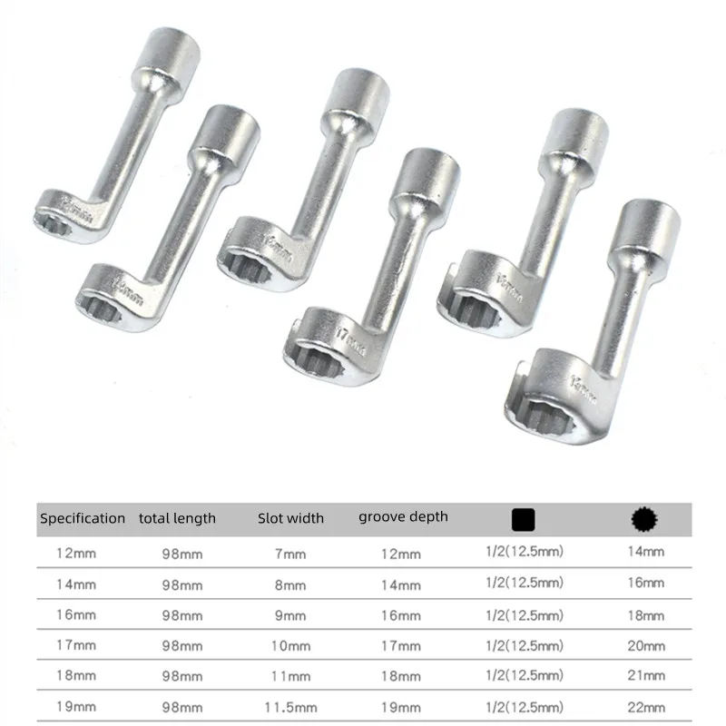 ベンツvw用のオープン六角スロット,酸素センサー,ディーゼル噴射パイプ,ソケットレンチ,スペアルツール