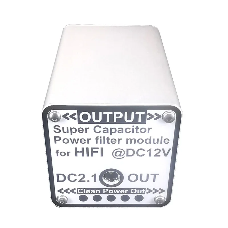 New 12V 5V 9V Power Filter DC2.1 Input Output Super Farad Capacitor Filtering Of HiFi Audio Video Equipment DAC Amp Amplifier