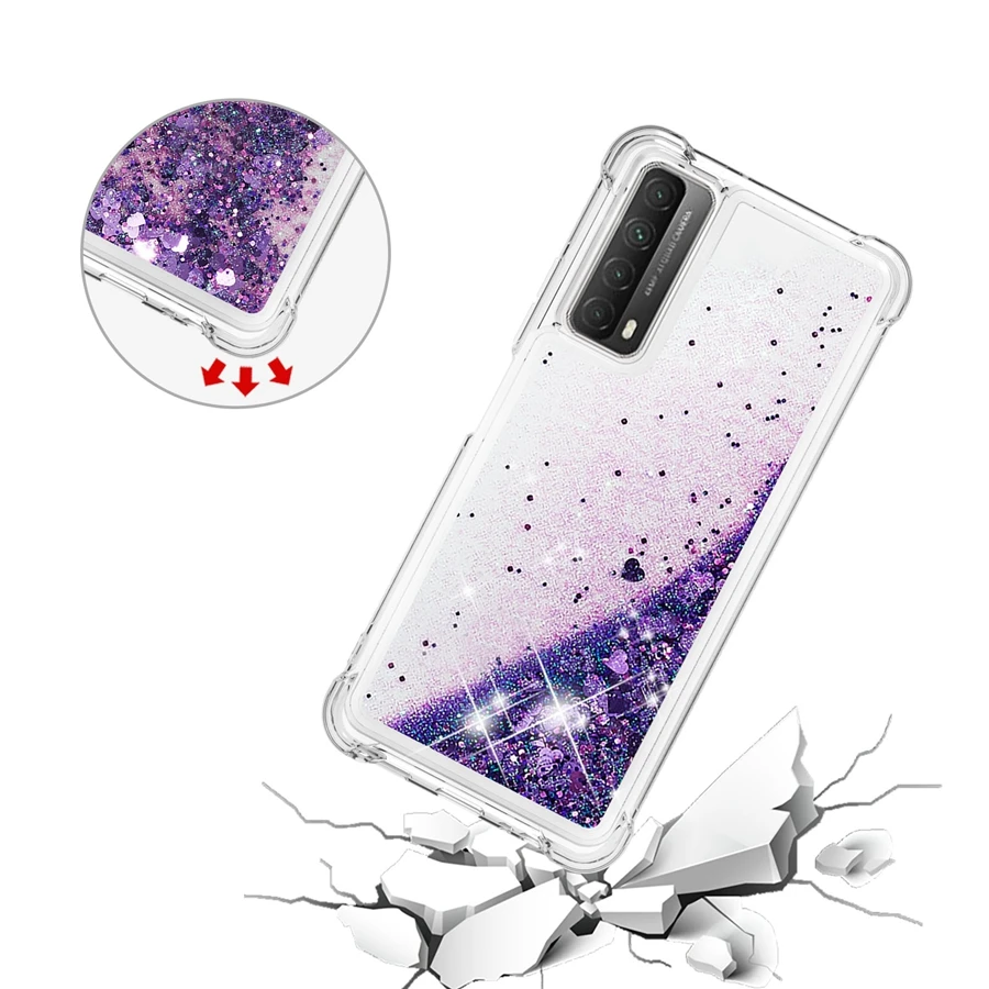 Quicksand Colorful Anti-drop Case For Huawei P40 Lite/Pro P30 Lite/Pro P20 Lite/Pro P Smart 2021 Mate 30 Lite Mate 20 Lite/Pro