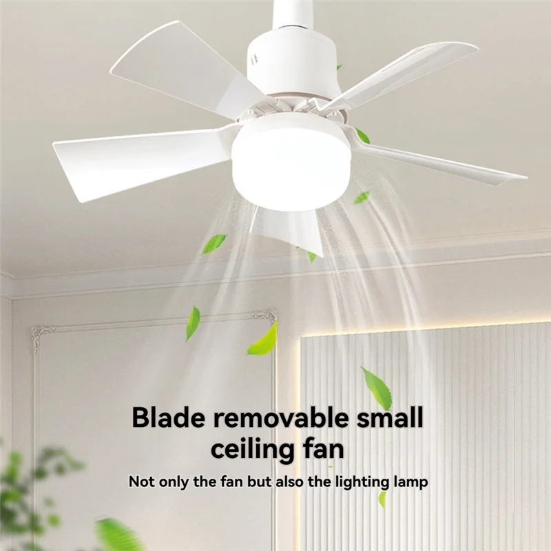 Luce ventola AK25-Socket con distanza telecomando 5M E27 Base LED dimmerabile a 3 velocità Tensione 85-265V 40W