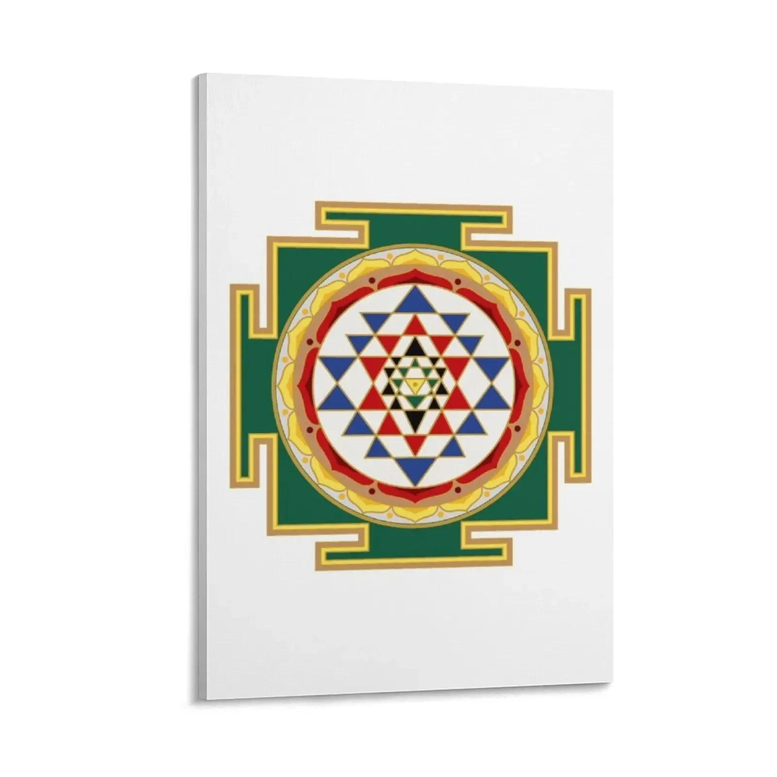 

Sri Yantra in traditional colors Canvas Painting fashion wall paintings Wall paintings Picture on the wall