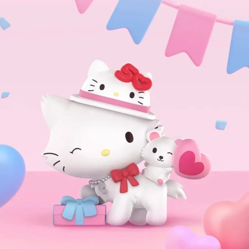 Pudełko z niespodzianką Sanrio Postacie Hello Kitty 50th Anniversary Series Mymelody Cinnamoroll Kuromi Pochacco Pom Purin Prezent świąteczny