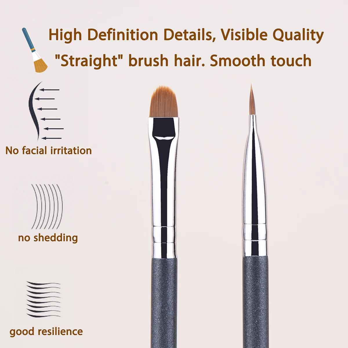 Ultra-thin Tongue Shaped Concealer Brush Professional Small Concealer Makeup Brushes Foundation Liquid Concealer Makeup Toos