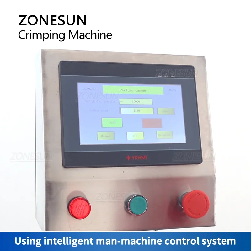 ZONESUN Automatic Perfume Crimping Capping Machine Sprayer Cap Scent Fragrance Bottle Packaging Line ZS-YG11