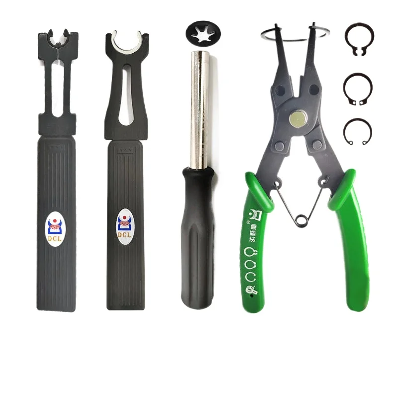 Multifunctional E-type C-type Open Spring Pliers M3 Gourd Type Internal and External Pliers Bearing Clamp Plum Blossom Retaining