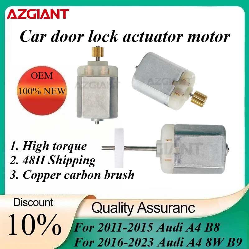 

AZGIANT Car door lock actuator motor for Audi A4 B8/8W B9/B6/B7 Brand new high quality car accessories FC-280SC-22120 1020661