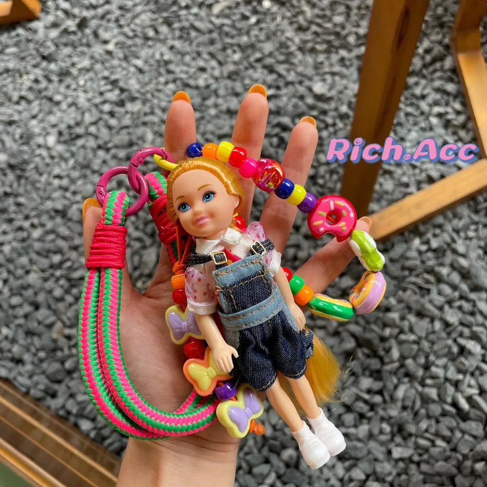 New Hanging Ornament Doll Pendant DIY Change Clothes Cute Car Key Ring Bag Decoration for Barbie Doll