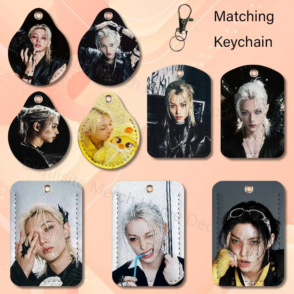 F-Felix THIS THAT L-Lee Keychain Holder Suitable For Subway Bank Card Air Tag Bus Card Case Holder Wallet Card Textured pattern