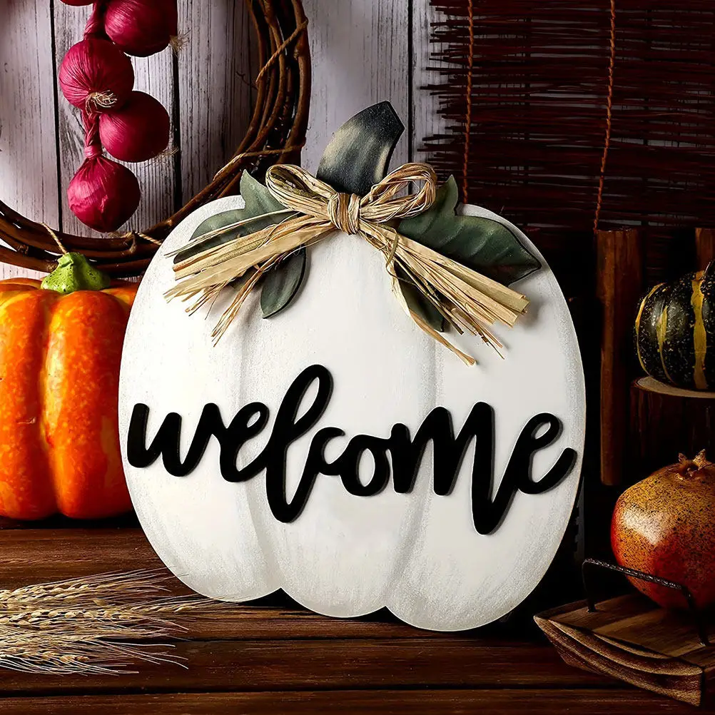 Sign Door Mailbox Address Outdoor Number Halloween Christmas Door Sign Wooden Door Sign Hanging Door Decoration Hanging