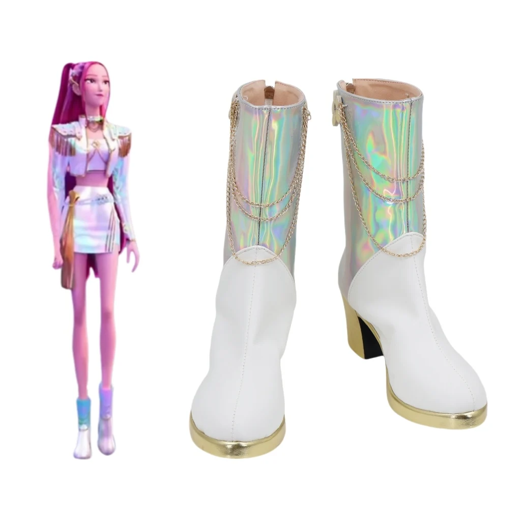 KPop Demon Hunters Mirai Dans Outfit Schoenen Cosplay Laarzen Volwassen Kinderen Halloween Carnaval Schoenen