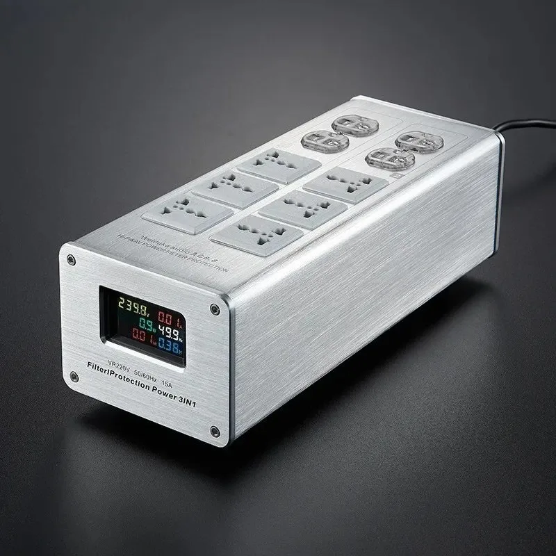 

AC8.8 Audio Dedicated Power Filter Purifier Lightning Protection Strip Plug in Audio Socket Power Supply