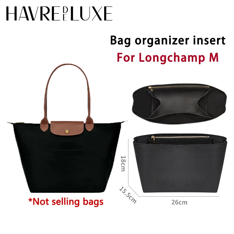 Bag organizer insert For longchamp M durable lightweight bag support storage inner modification bag accessories