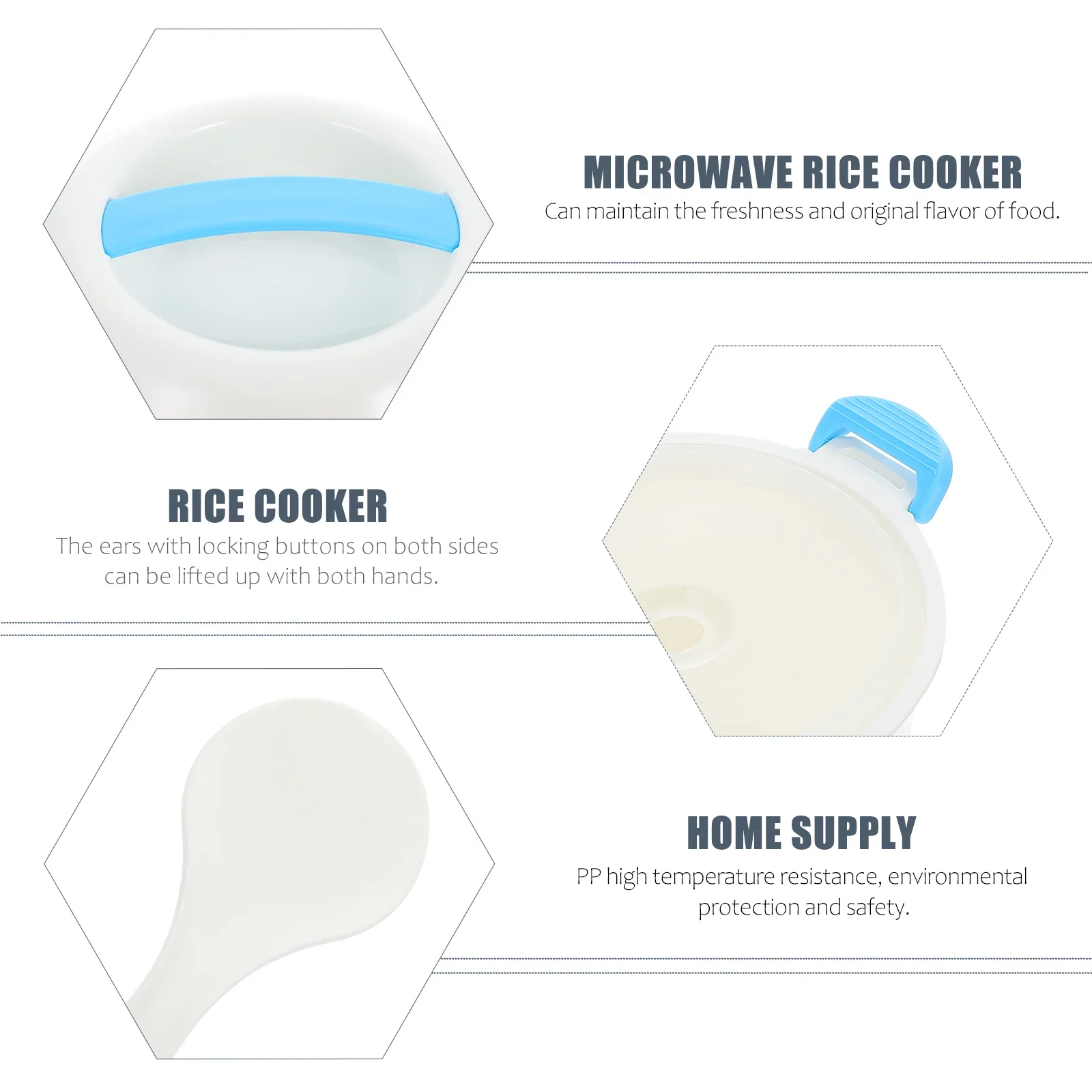 Microwave Rice Cooker Multifunction Rice Cooking Container Food Container