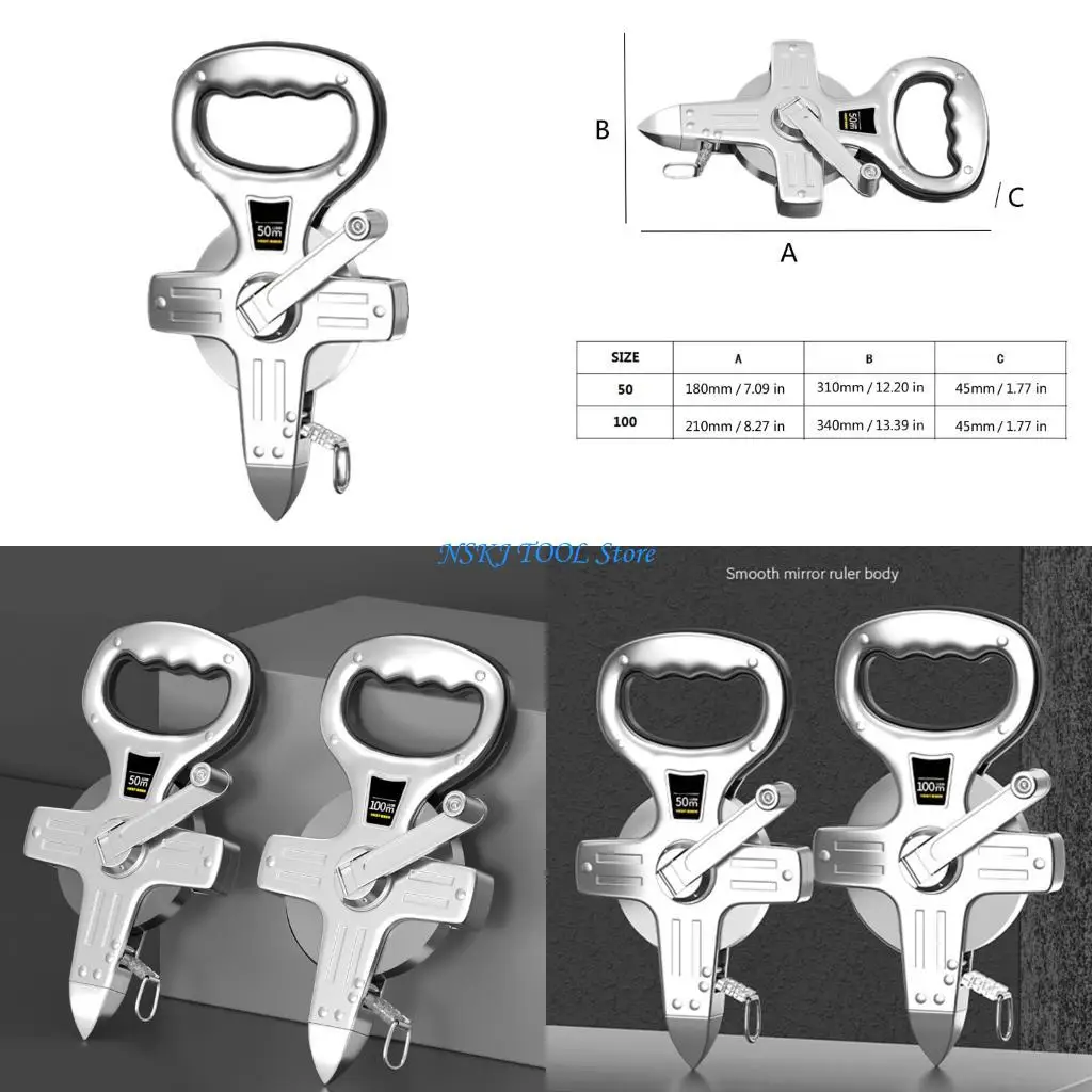 

L8RC Stainless Steel Measuring Tool 50m 100m Version For Civil Engineering Projects