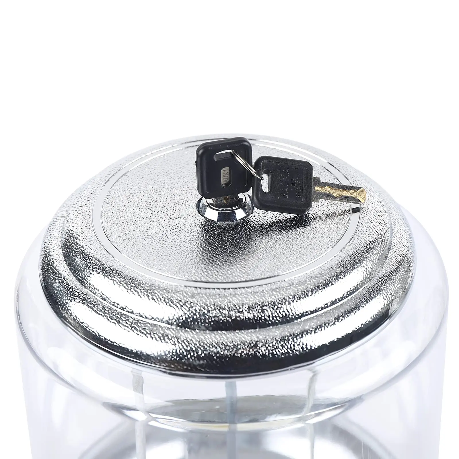 25 Cent Candy Gumball Vending Machine Vintage Metal Automatic Vending Machine with Lock & Key for Home, Gaming Store, Tabletop