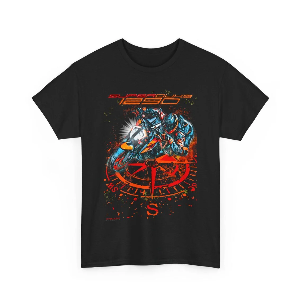 

@EY K.tm 1290 Super Duke R T Shirt The Urban Compass Motorcycle Tee For Biker Fans Windrose Rider Top The Beast Gift Moto Racin