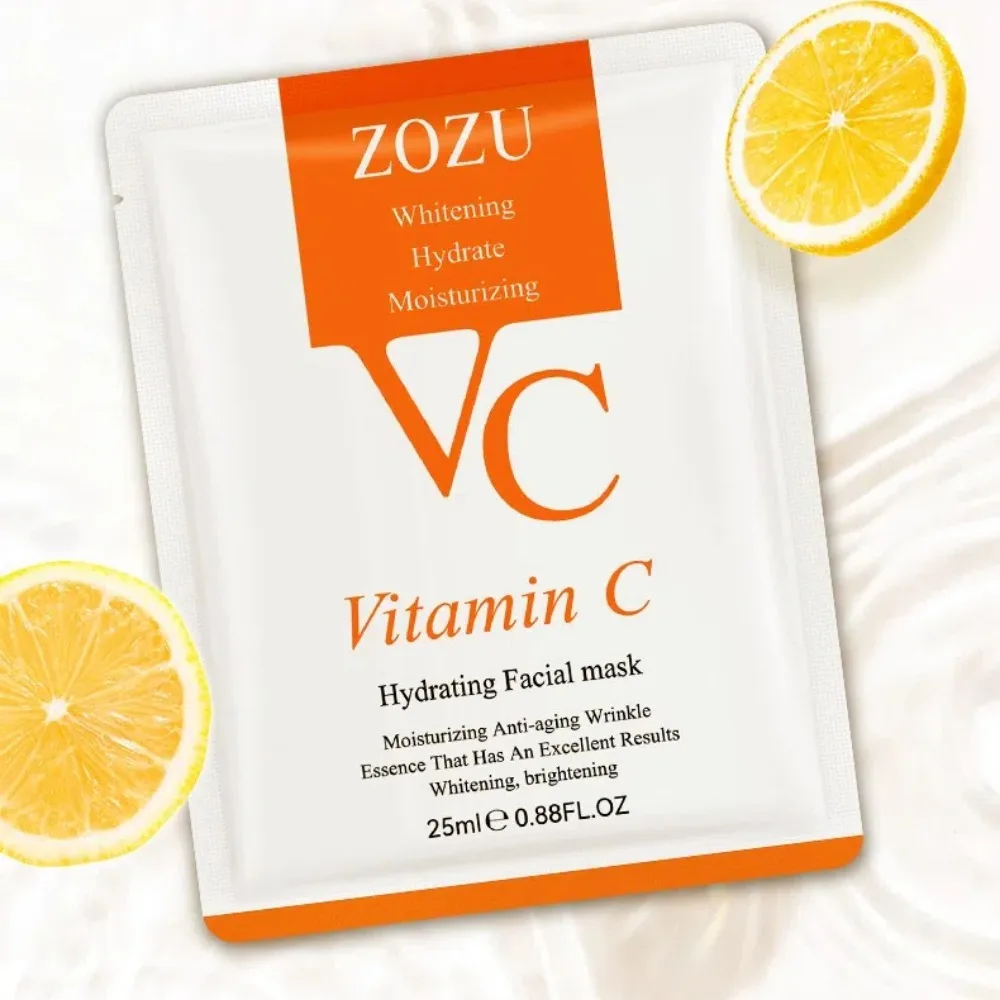 Nieuwe Gladde VC Gezichtsmasker Verhelderende Hydraterende Hydraterende Gezichtsmasker Voedende Anti-rimpel Essentie Masker Gezicht Huidverzorging