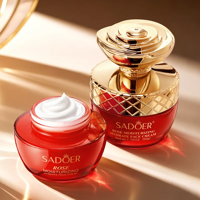 

50g Rose Moisturizing Cream, Highly Skin-Friendly, Long-Lasting Fragrance, Smooth and Soft Texture, Silky and Soft to the Touch, Like Wearing a Layer of Hydrating Veil on the Skin, Watery and Moisturizing, Hydrates the Skin While Also Making It Soft and S