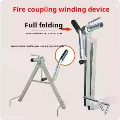 Garden hose coil reel Manual Irrigation pipe Device Folding Agricultural Irrigation Water Belt Bracket Water pipe farm garden