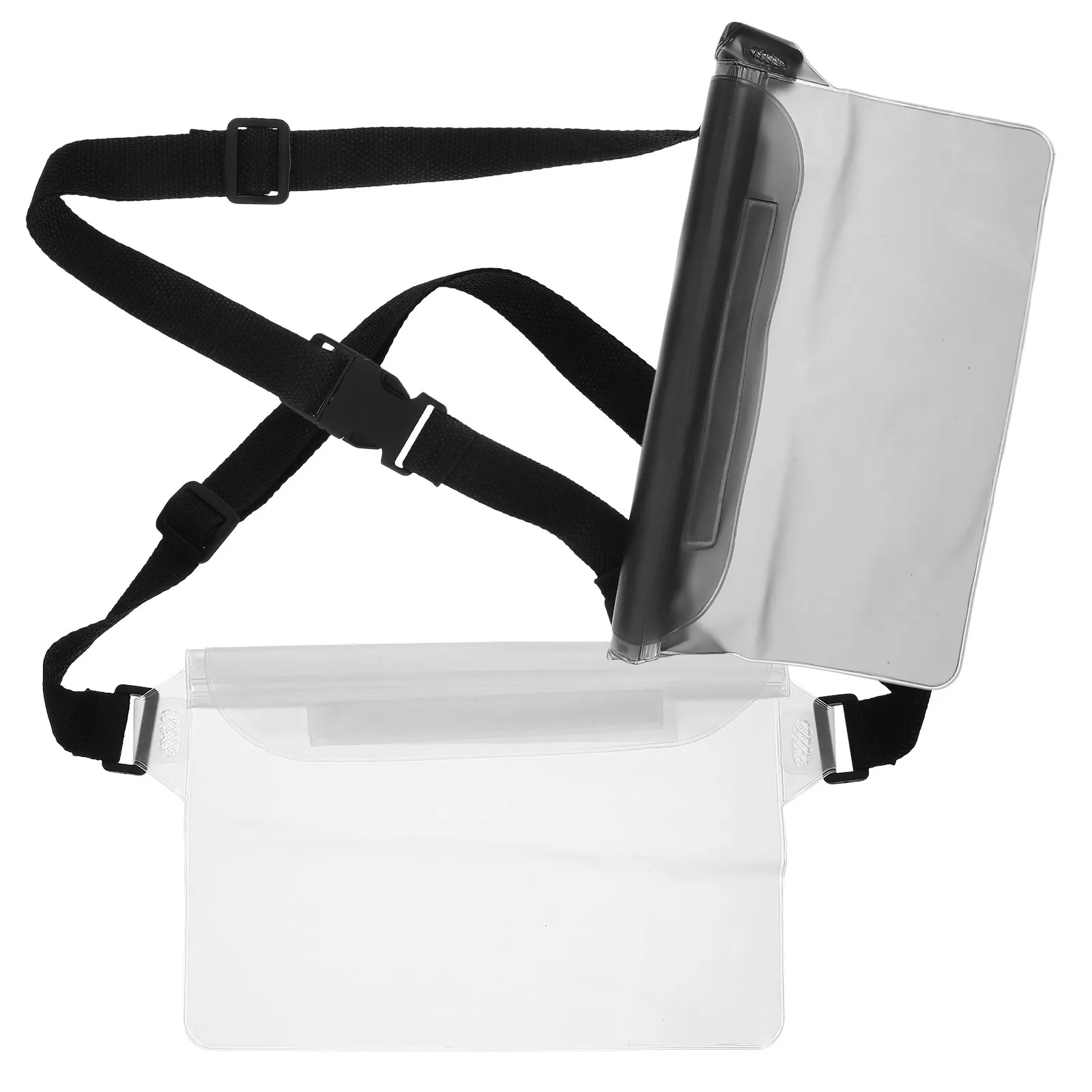 2Pcs Waterproof PVC Waist Bag Adjustable Fit for Phone Wallet Outdoor Sports Water Resistant Phone Protector Pouch Set