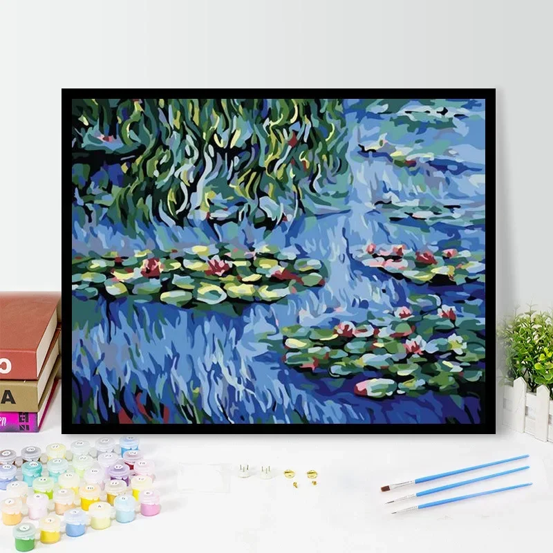 

8388051 Digital Oil Painting Modern Simple Hand-painted Color Filling Living Room Decoration Painting