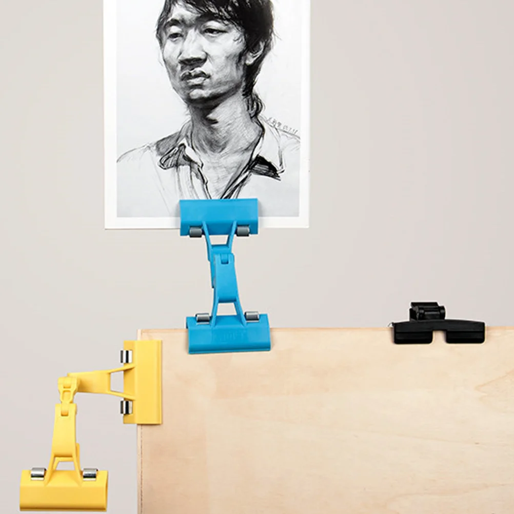 

1Pcs Drawing Clip for Sketching Plastic Photo Holder Turnable Sturdy Base Art Supplies for Artists Students Office Use