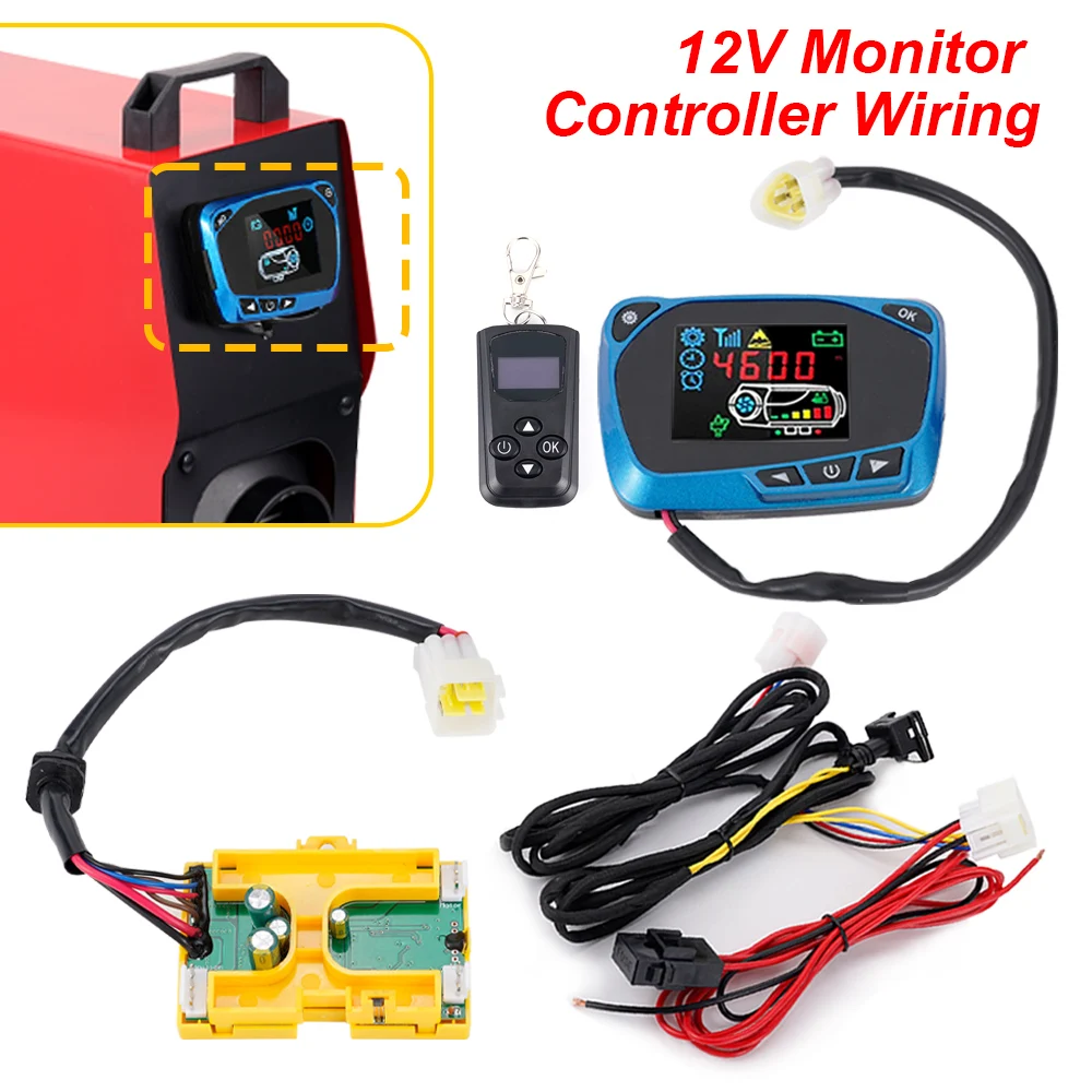 12V/24V Dual Voltage Bidirectional Remote 3KW 5KW Air Diesel Heater LCD Monitor Remote Panel Motherboard Heater Accessories