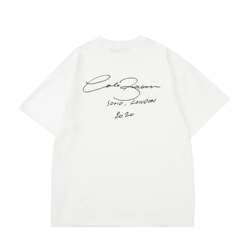 

Cole Buxton Simple T-shirt Cursive Logo Crew Neck Cotton Best Quality Black White Blue Brown Mens Womens Short Sleeve T-Shirt