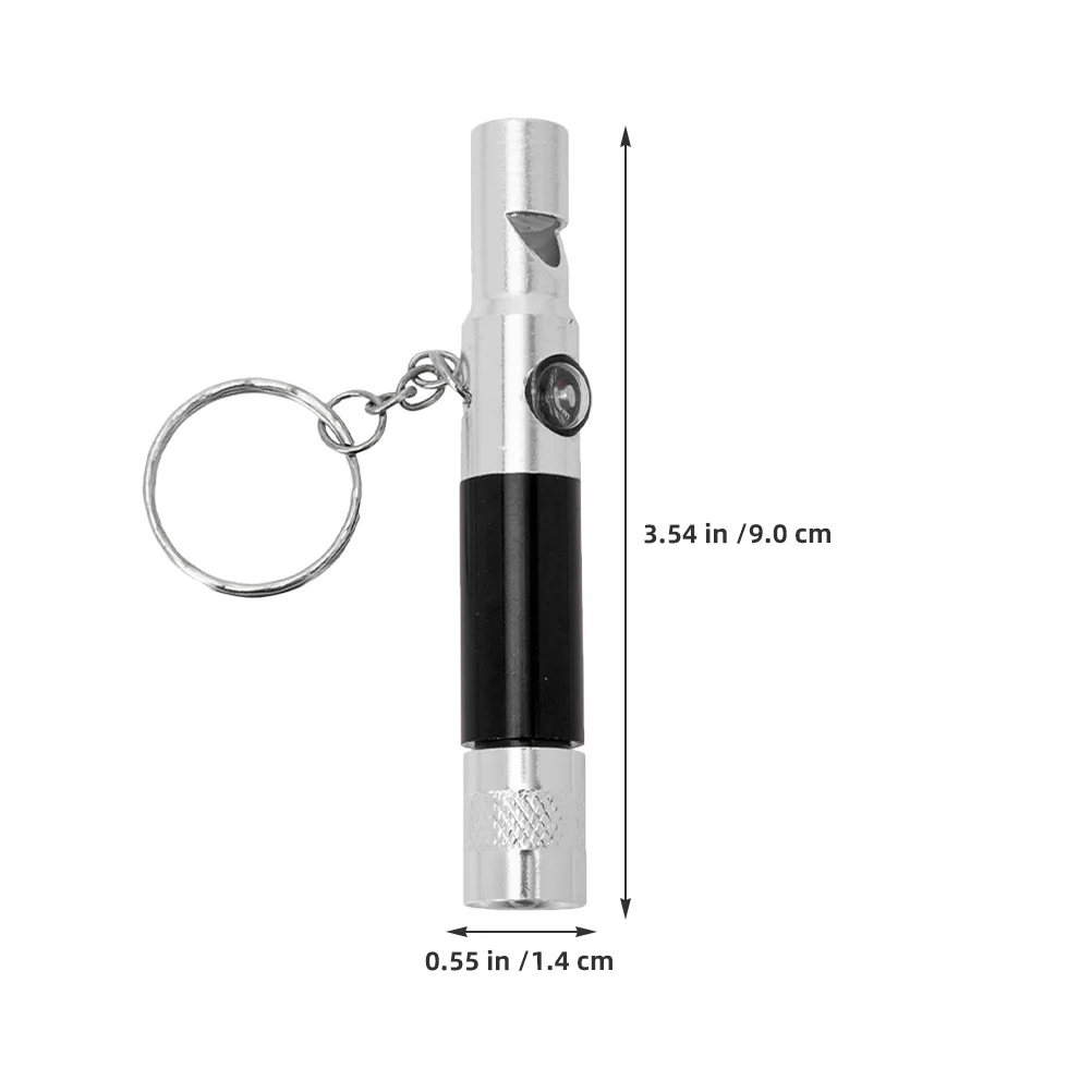 Survival Whistle With Compass Flashlight Multifunctional Outdoor Safety Tool For Camping Hiking Emergency Aluminum Alloy