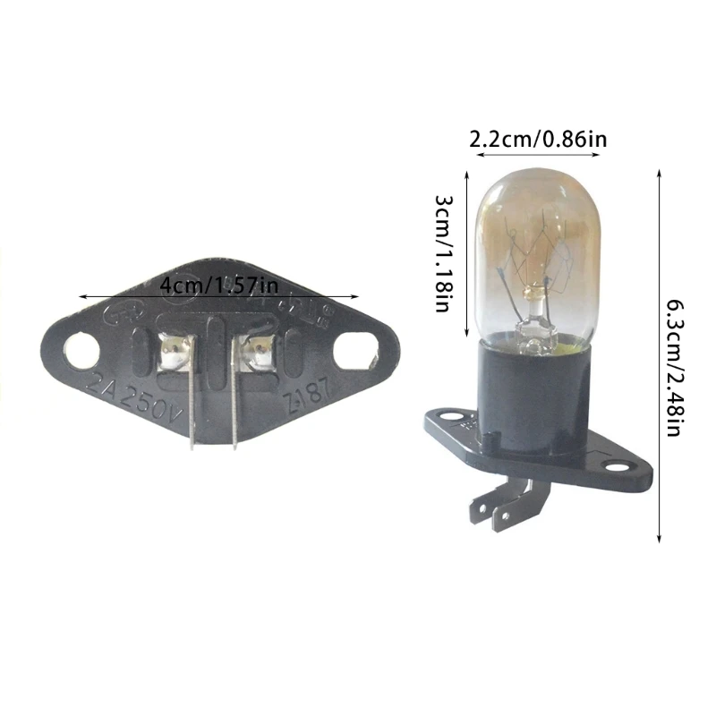 Douille d'ampoule efficace, lumière four, ampoule micro-ondes pour four A0NC