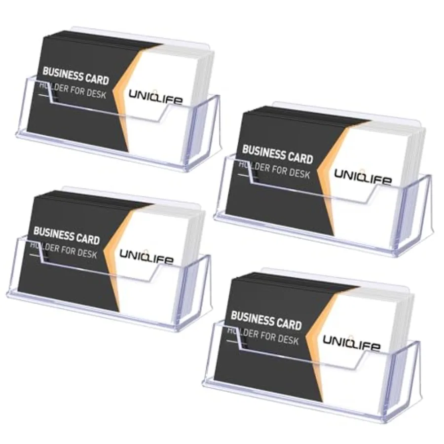 

Acrylic Business Card Holder for Desk Clear Business Card Display Stand for Men and Women Desktop Business Card Organizer Card