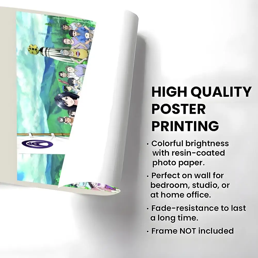 Anime S-Summer Wars Poster Self-adhesive Art Waterproof Paper Sticker Coffee House Bar Room Wall Decor