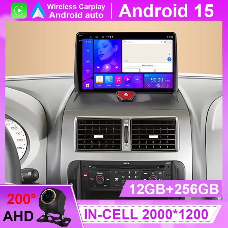 

Android 15 Radio For Peugeot Expert 2 G9 2007 - 2017 GPS Navigation Touch Screen Stereo Head Unit Dash Cam Multimedia Player