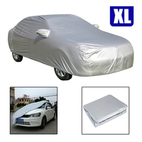 Universal Full Car Cover Outdoor Sun UV Protection Waterproof Reflector Dust Rain Snow Protector For Sedans Sunshade Covers XL