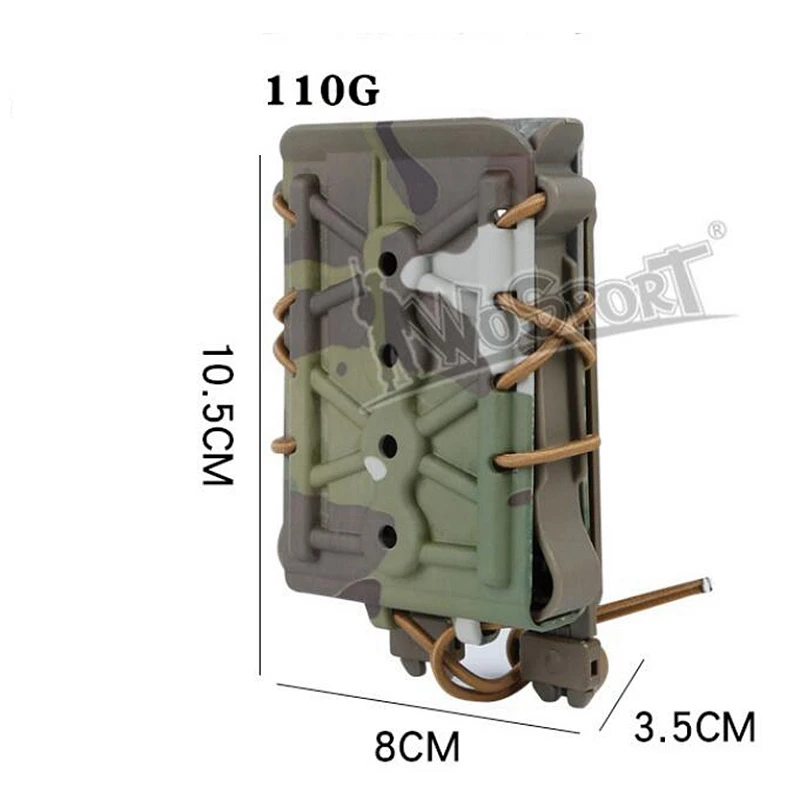 Upgraded Tactical 5.56mm/7.62mm Magazine Pouches Rifle Holster Mag Pouch Portable Molle Belt Mag Pouch for Hunting