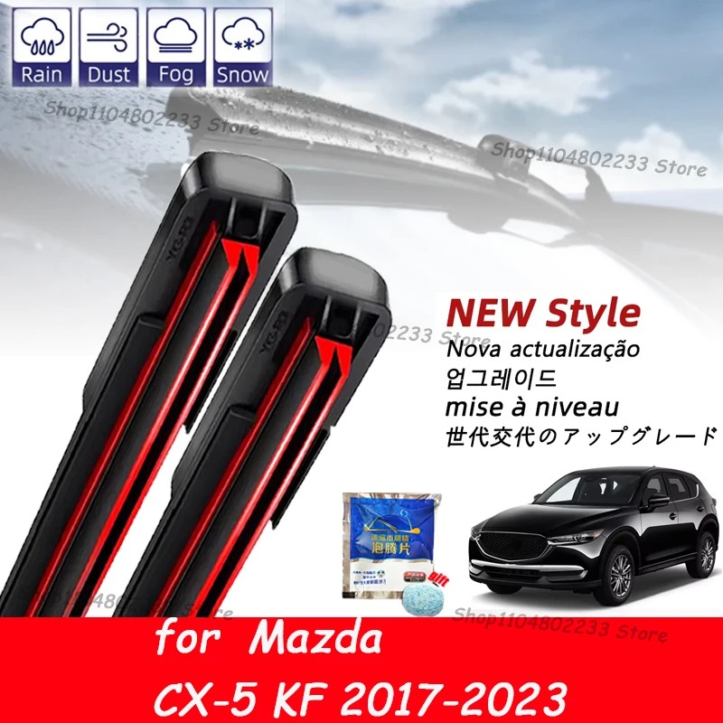 

Front Wiper Blades Set For Mazda CX-5 KF 2017-2023 Windshield Windscreen Tailgate Window Brushes Wiper Replacement 24"18"